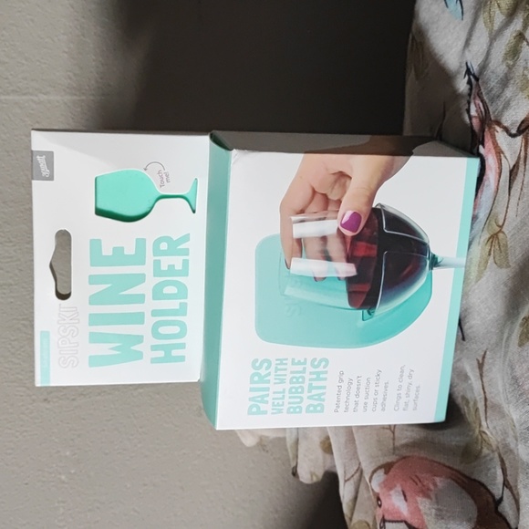 Sipski Wine Glass Shower Bathtub RV Bubble Bath NIB Silicone - Picture 1 of 2